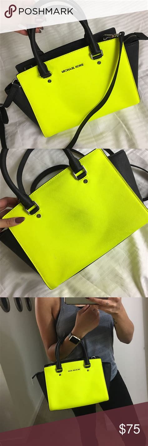 michael kors selma neon|michael kors selma crossbody bag.